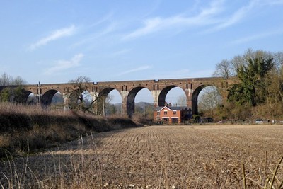 Photo 6x4 Hurstbourne Viaduct, bridge BAE1 E4/173 Hurstbourne Priors On  c2017
