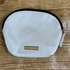 STEVE MADDEN Clutch Bag Makeup pouch travel Small Organizer Purse White Zipper