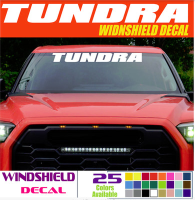 TUNDRA Windshield  Decal,QUATER PANEL Custom Sticker  18''  20'' 30'' 40'' 50'' (T10