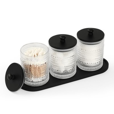 eggs sound 3 Pack Qtip Holder - Bathroom Organizers and Storage, Cotton Round...