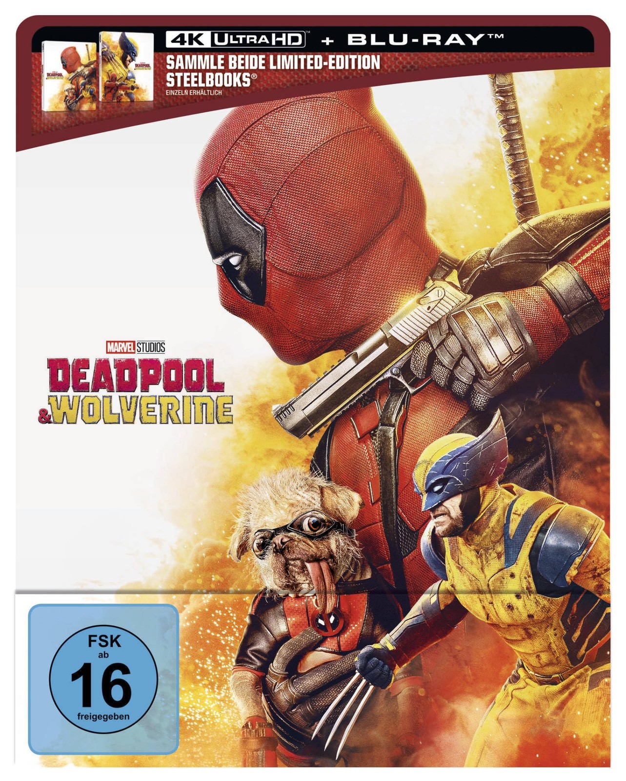 Marvel's Deadpool & Wolverine Steelbook 1 (Deadpool) German Imp (4K UHD Blu-ray)