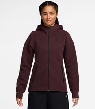  135 Nike Women  s L Sportswear Tech Fleece Windrunner Full-Zip Maroon FB8338