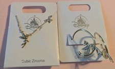 NEW Disney Parks Tinker Bell  Star Hoop Earrings  Necklace Set Peter Pan