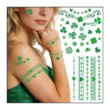 St Patricks Day Accessories For Women, 4 Sheets St Patrick's Day Tattoos, Shamro