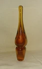 VTG 6" AMBERINA TANGERINE GLASS FLAME TIP STOPPER PEG only, BLENKO or RAINBOW ?