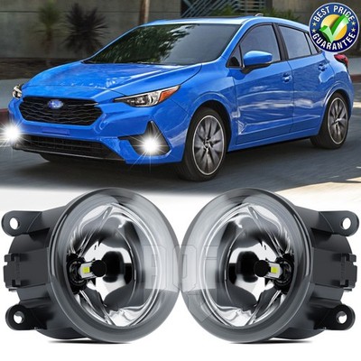 For SUBARU IMPREZA 2017-2023 H11 6000K LED Fog Light Driving Bumper Lamps  2X