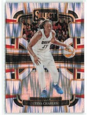 Tina Charles 2024-25 Panini Select WNBA Silver Flash Prizm Atlanta Dream #83