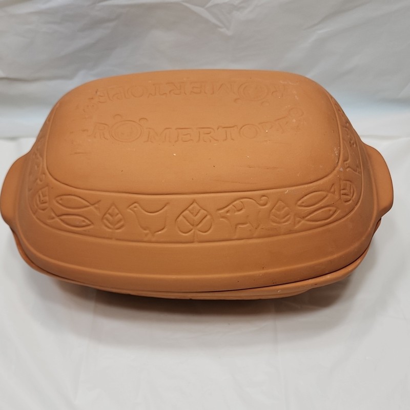 Vintage Romertopf 110 Reco Mexico Clay Baker Roaster Terracotta Unglazed Cassero