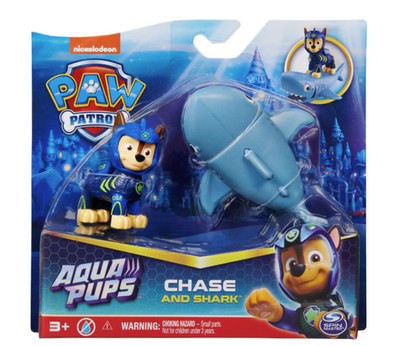 Paw Patrol Aqua Pups Figur Chase and Shark - Neu OVP