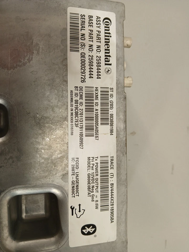 2008 CADILLAC ESCALADE GMC YUKON DENALI ONSTAR COMMUNICATION CONTROL MODULE - Image 2 of 4