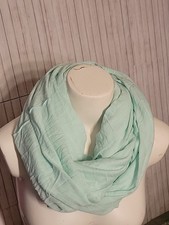 Infinity Scarf Style Circle Loop Polyester Light Mint Green