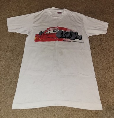 Vintage 1990's West Coast Kustoms Car Club T Shirt - Kids Size Small