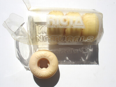 VINTAGE RICTA NATURALS SKATEBOARD WHEELS 53MM - ORIGINAL FORMULA - SUPER RARE
