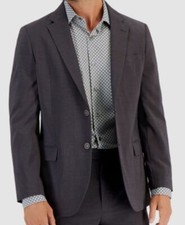  295 Nautica Men's Gray Modern-Fit Stretch Sport Coat Suit Jacket Size 38S