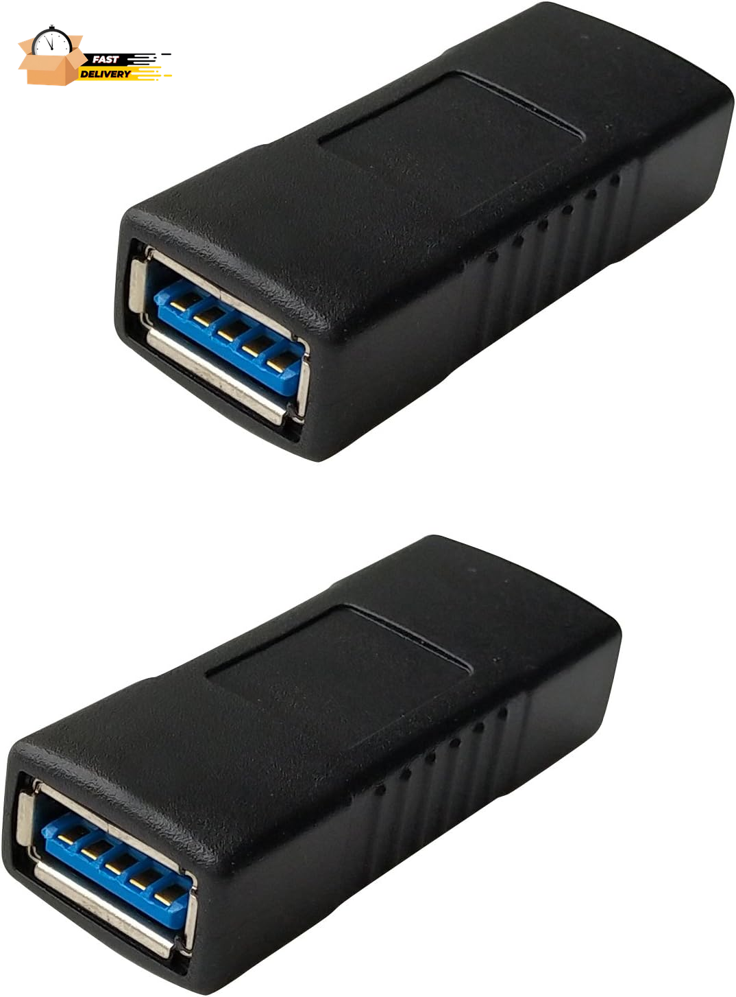 USB 3.0 Female to Female Extension Connector Adapter (2 Pack)