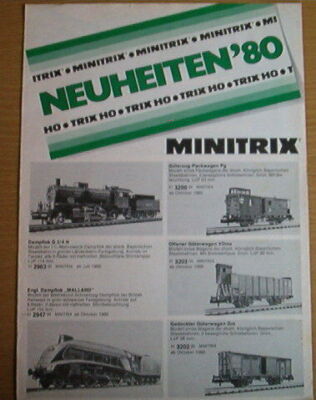 Catalogo Minitrix novit� 1980 DEU