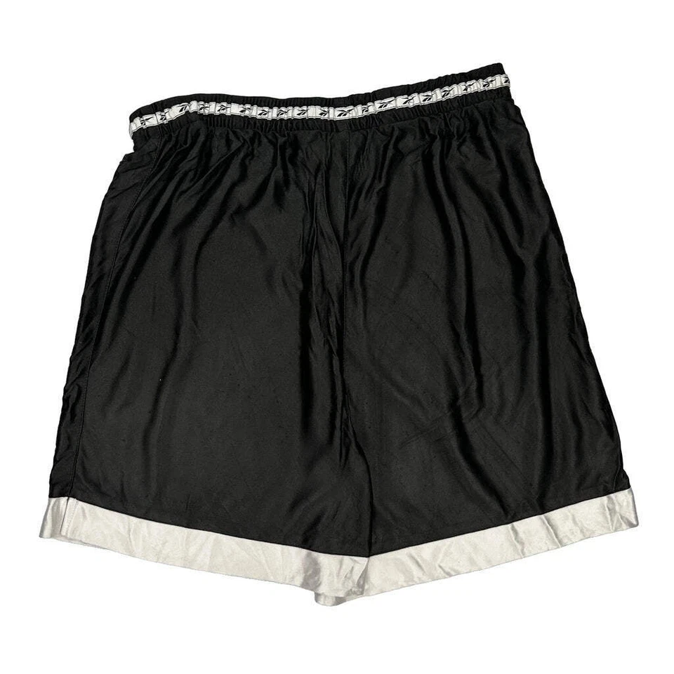 Reebok Sport Shorts - Large Black Polyester - Image 2 of 4