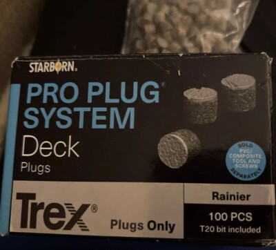 Starborn Pro Plugs For TimberTech Tigerwood Decking – 375 Count, Color-Matched Plugs, No Pre-Drilling Required, Epoxy Or Stainless Screws Compatible