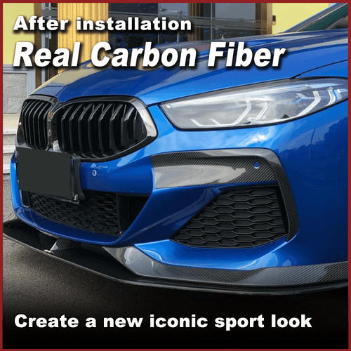 Passt für BMW G14 G15 G16 M Sport Carbon Front Flaps Splitter Spoiler Canards - Bild 3 von 11