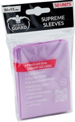 50 Standard Ultimate Guard 66X91mm Magic Mtg Pink Card Protector Bags