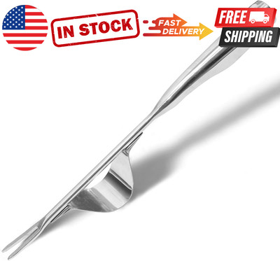Garden Hand Weeder Tool Stainless Steel V-Fork Easy Weed Remover with Lever Base