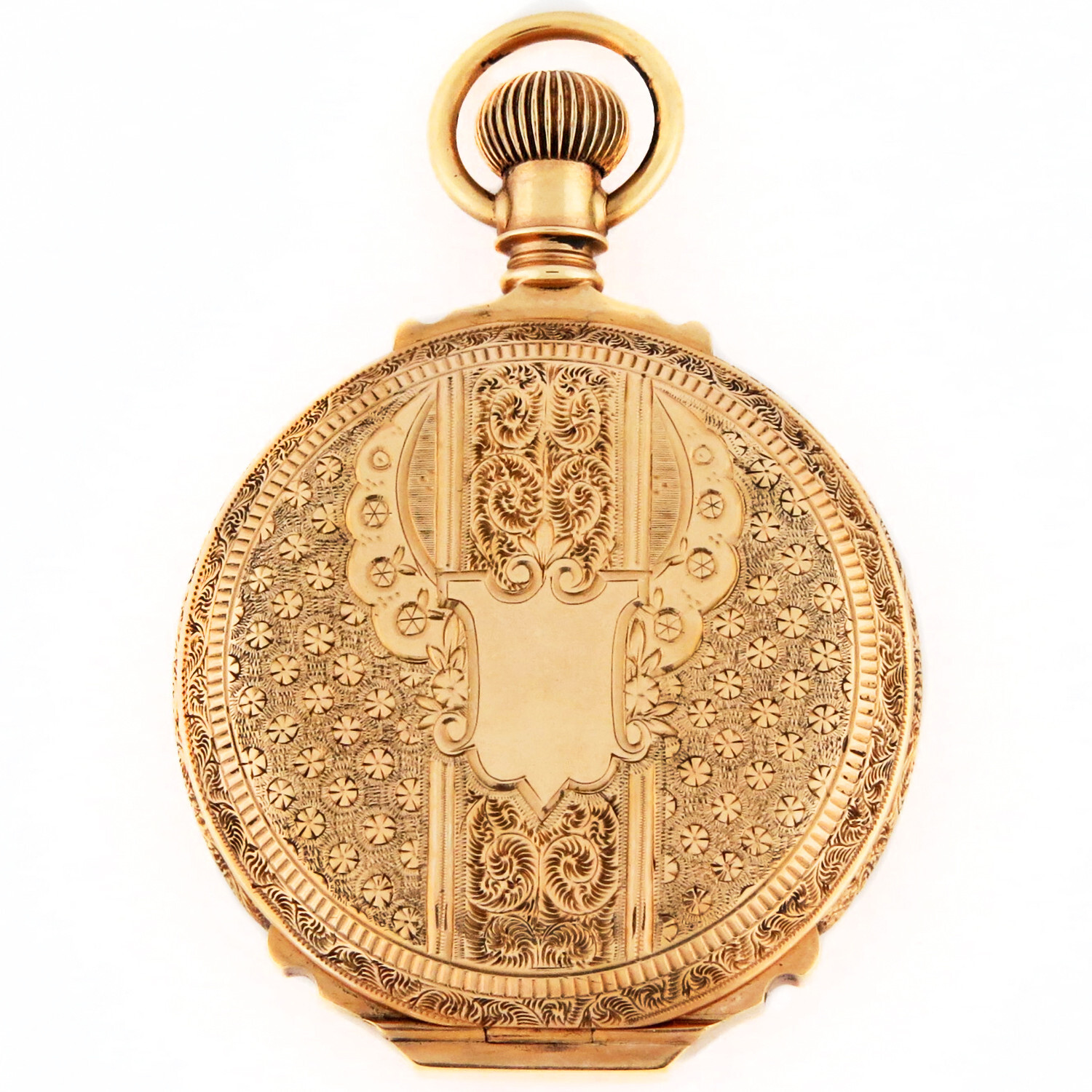 Elgin 14K Solid Gold Box Hinge Hunter Case HC Poc… - image 2