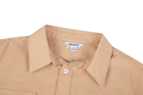Bienzoe Boys Short Sleeve Button Up Shirt for School - Picture 12 of 67