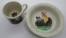 Vintage Lenox 1993, China Bears Heirloom Collection, Childs Mug and Bowl Set.
