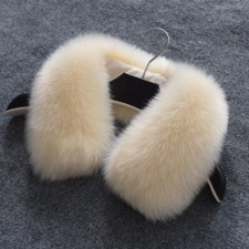 Replacement Faux Fur Collar Unisex Fluffy Neck Scarf Coat Warmer Accessory