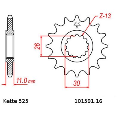 Chain Set Ducati Superbike 1098 07-09 Chain RK 525 ZXW 98 Open 15