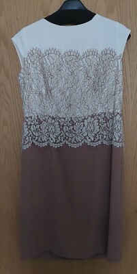Etuikleid von comma, creme / beige, Gr.  44