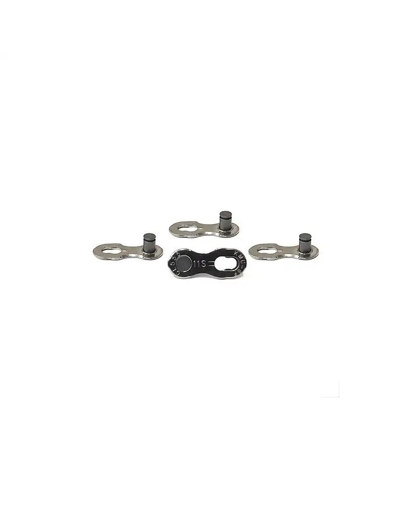 Kmc Giunto Catena Bici 11 Velocità, Silver (2 Coppie - Non Riutilizzabile)
