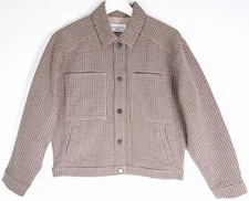 Michael Stars Houndstooth Jacket Sample Button Front Women's Size Small