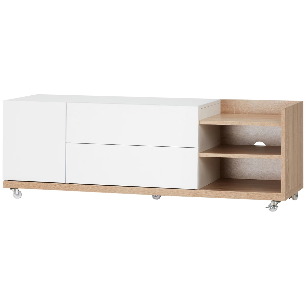 Tv cabinet on deals wheels