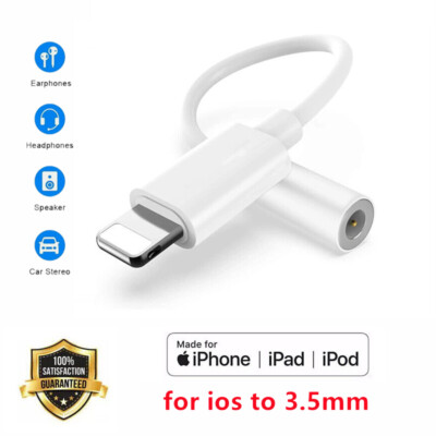 For iPhone 7/8/XS/XR/12/13/14/PRO Pin to Headphone AUX Jack Adapter  Cord