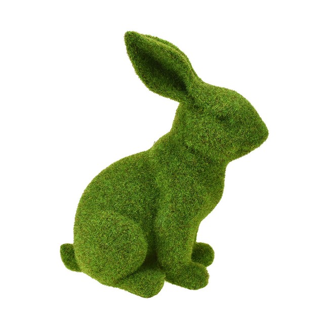 Artificial Moss Polyresin Bunny Home Decor, 11Inch eBay