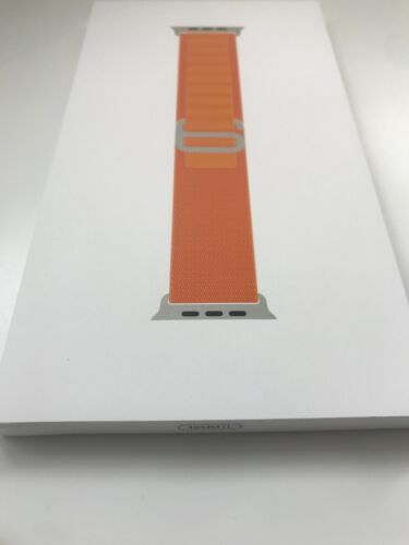 NEW in box Original Genuine Apple Watch 45MM 49mm Orange Alpine Loop Large - Picture 3 of 5