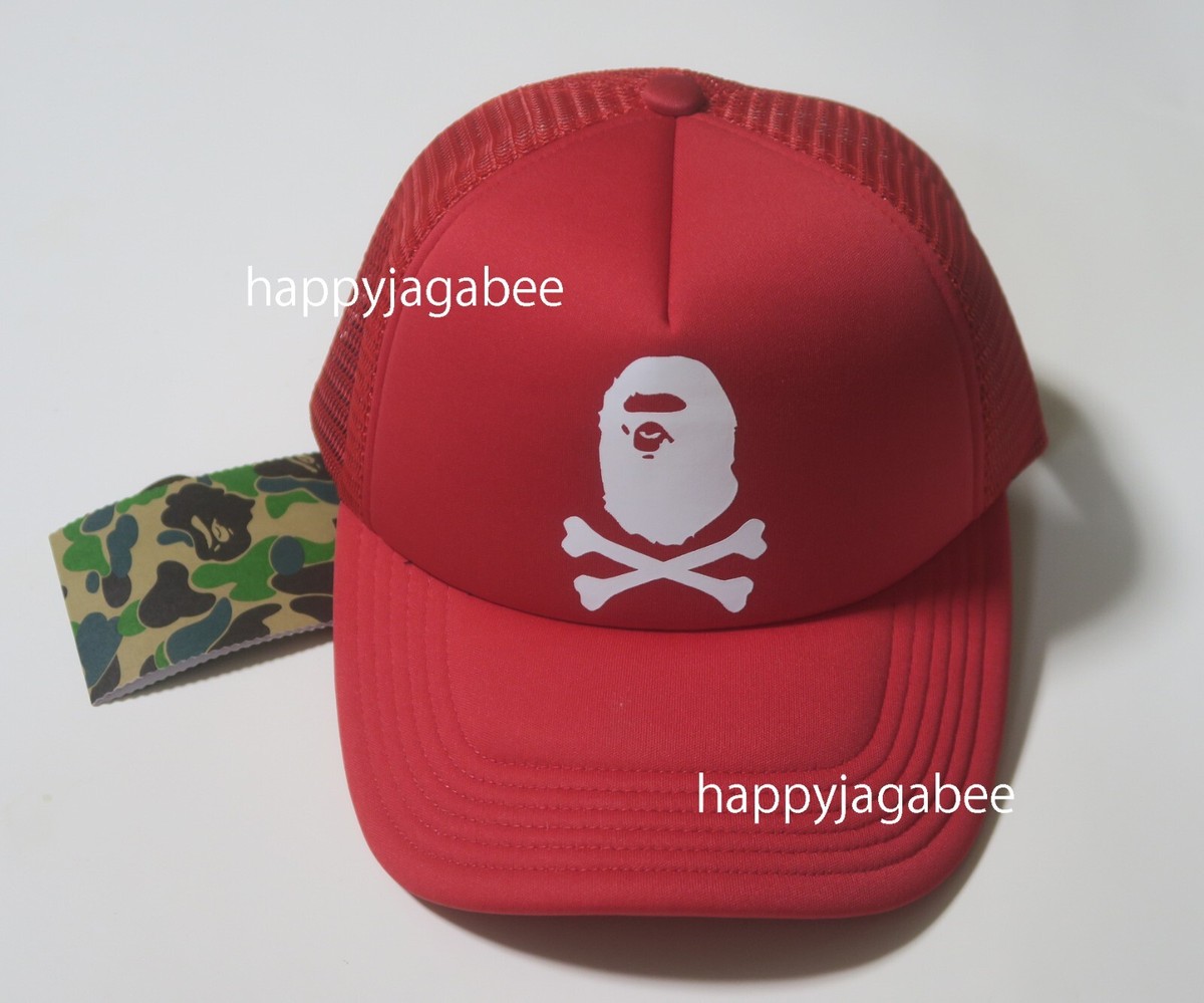 A BATHING APE Men's Goods APE CROSSBONE MESH CAP 4K20180001 A BATHING APE Men's Goods APE CROSSBONE MESH CAP 4K20180001