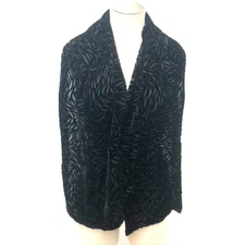 Idea Nuova Scarf Velvet Burnout Rectangle Womens Dark Fairy Whimsigoth 58x13