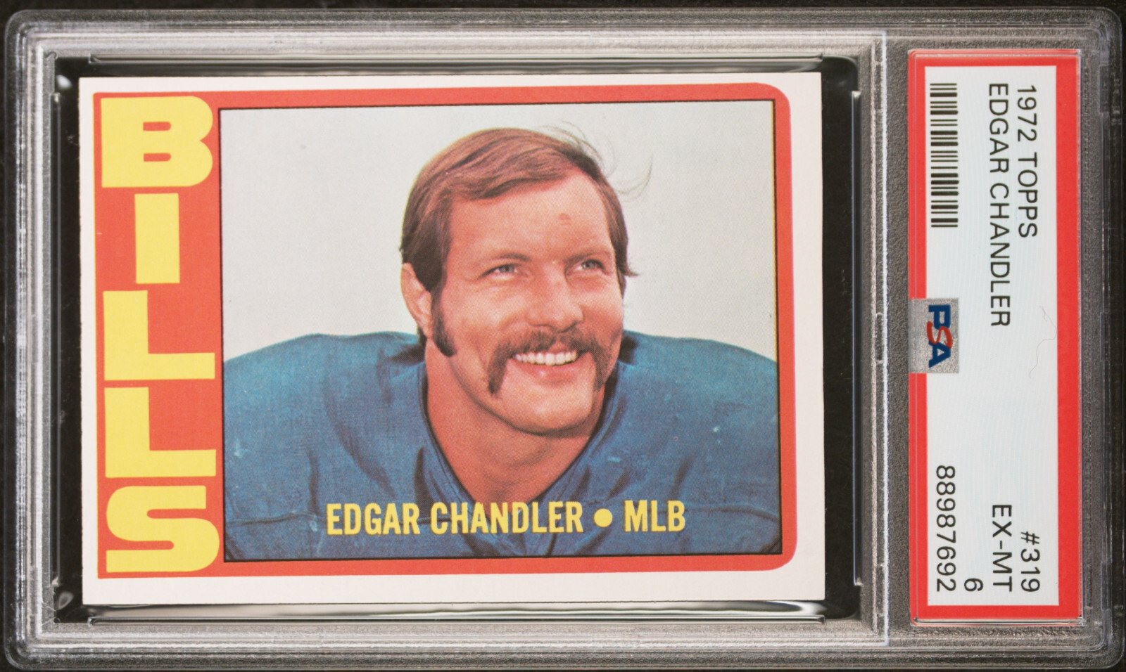 1972 TOPPS FOOTBALL 319 EDGAR CHANDLER BUFFALO BILLS PSA 6 eBay