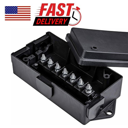Weather Proof 7 Pin RV Trailer Wire Cord Junction Box Color Coded Camper Truck - Foto 10