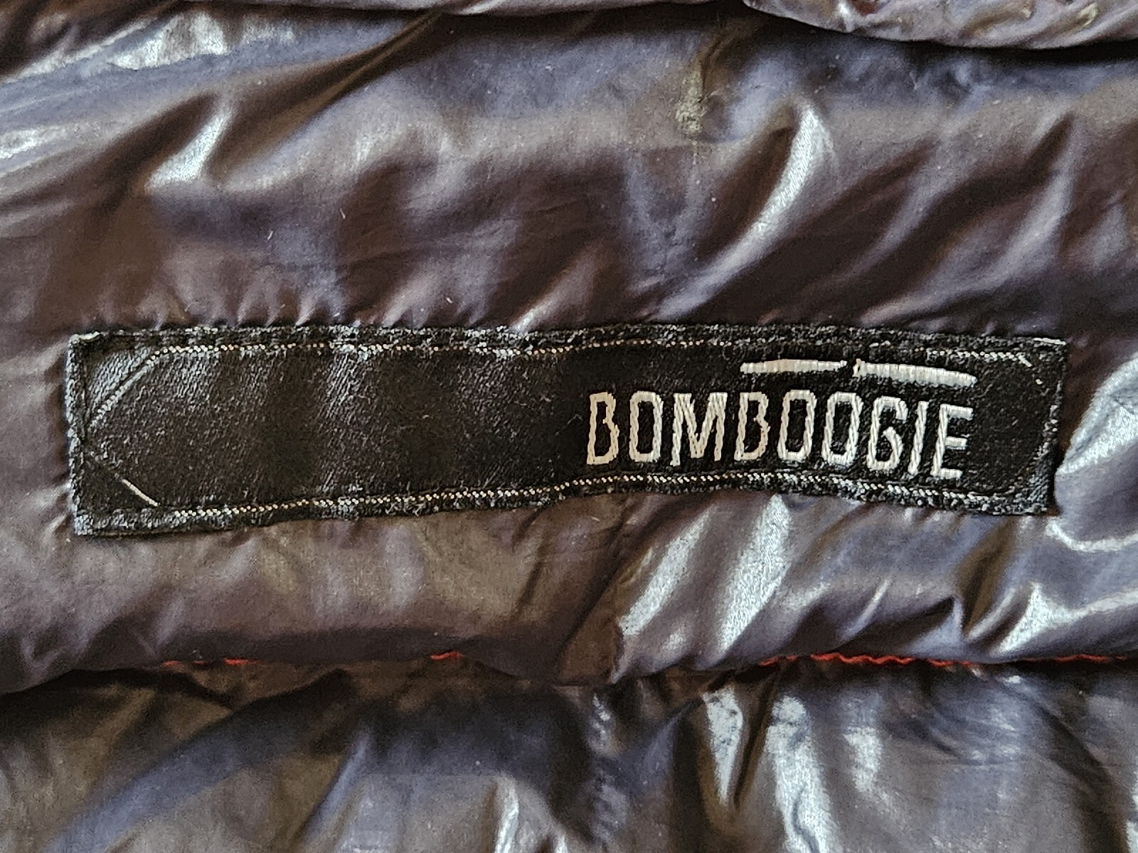 BOMBOOGIE Red Down Jacket Size M - image 11