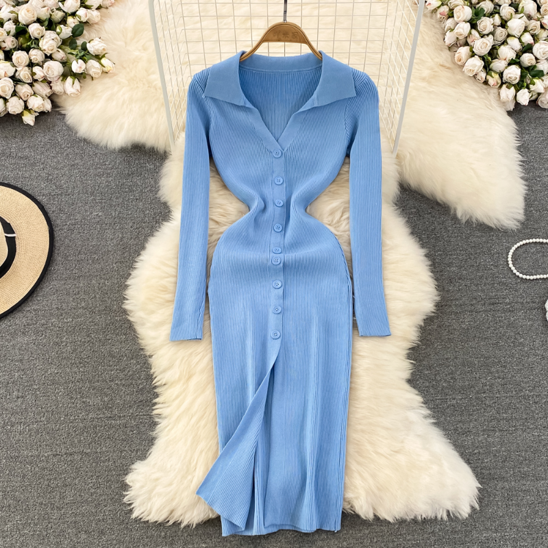 button front bodycon midi dress Amazon.com: Women's Collared Plunge V Neck Button Down Long Sleeve Ribbed Knit Sweater Dress Bodycon Party Midi Dress (A05(E601)-Yellowish Brown-S : Clothing, Shoes & Jewelry