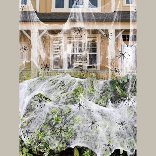 20gm Spider Web Halloween Decoration with Fake Spider for Indoor & Outdoor Party - Picture 8 of 15