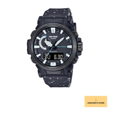 Casio Pro Trek Climber Line Wristwatch  Radio Solar  Biomass Plastic  Black