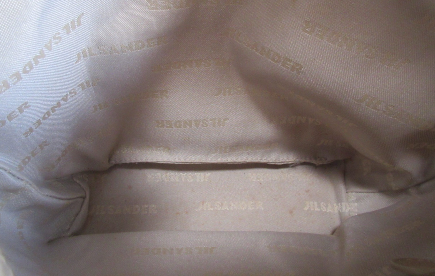 Jil Sander Beige Canvas Drawstring Small Handbag — image 10