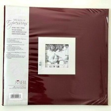 Post Bound Expandable 12x12 Scrapbook Burgundy Album Family MBI WOE NEW