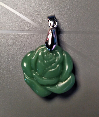 EdelsteinAnhänger:   ROSE  Jade (Look)    EINZIGARTIG/NEU!