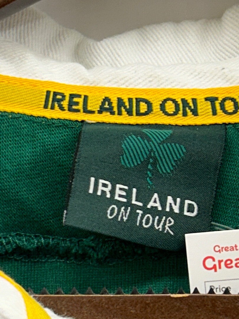 Men's Rugby Championship 2011 Ireland Tour Sweatshirt Green White UK M