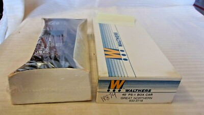 #ad #ad HO Scale Walthers 40#x27; PS 1 Box Car Great Northern Brown #18874 BNOS $30.00
